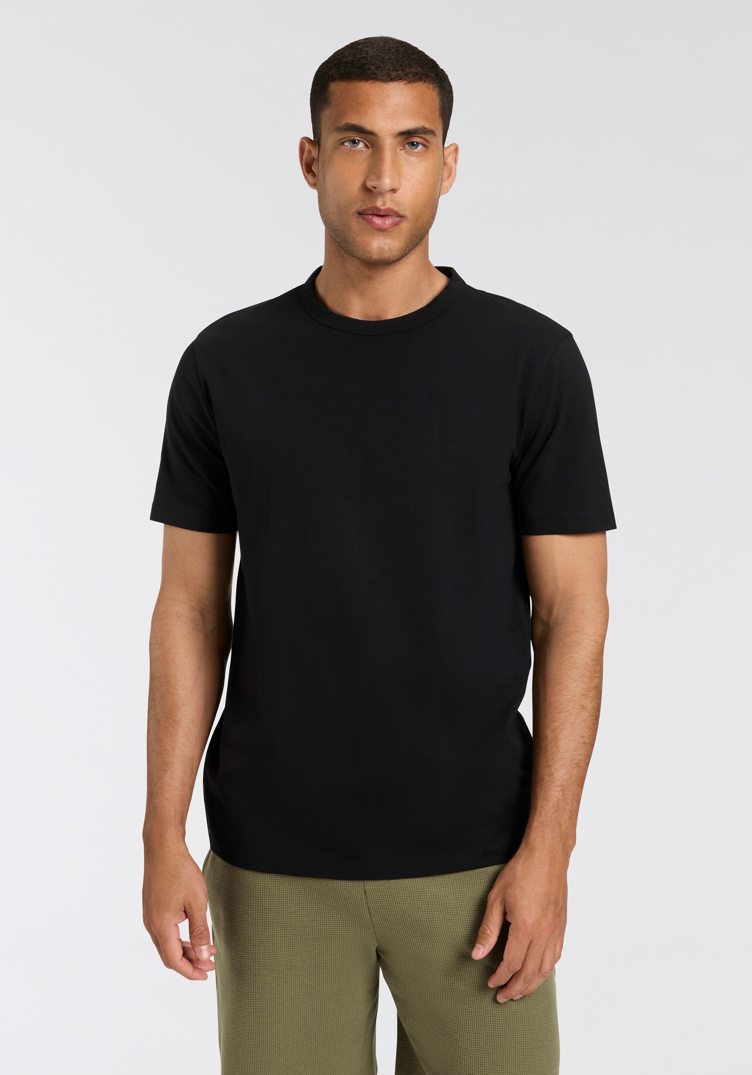 HUGO Blue T-Shirt BLUE Naolo (Packung, 2-tlg) mit Markenlabel am Saum günstig online kaufen