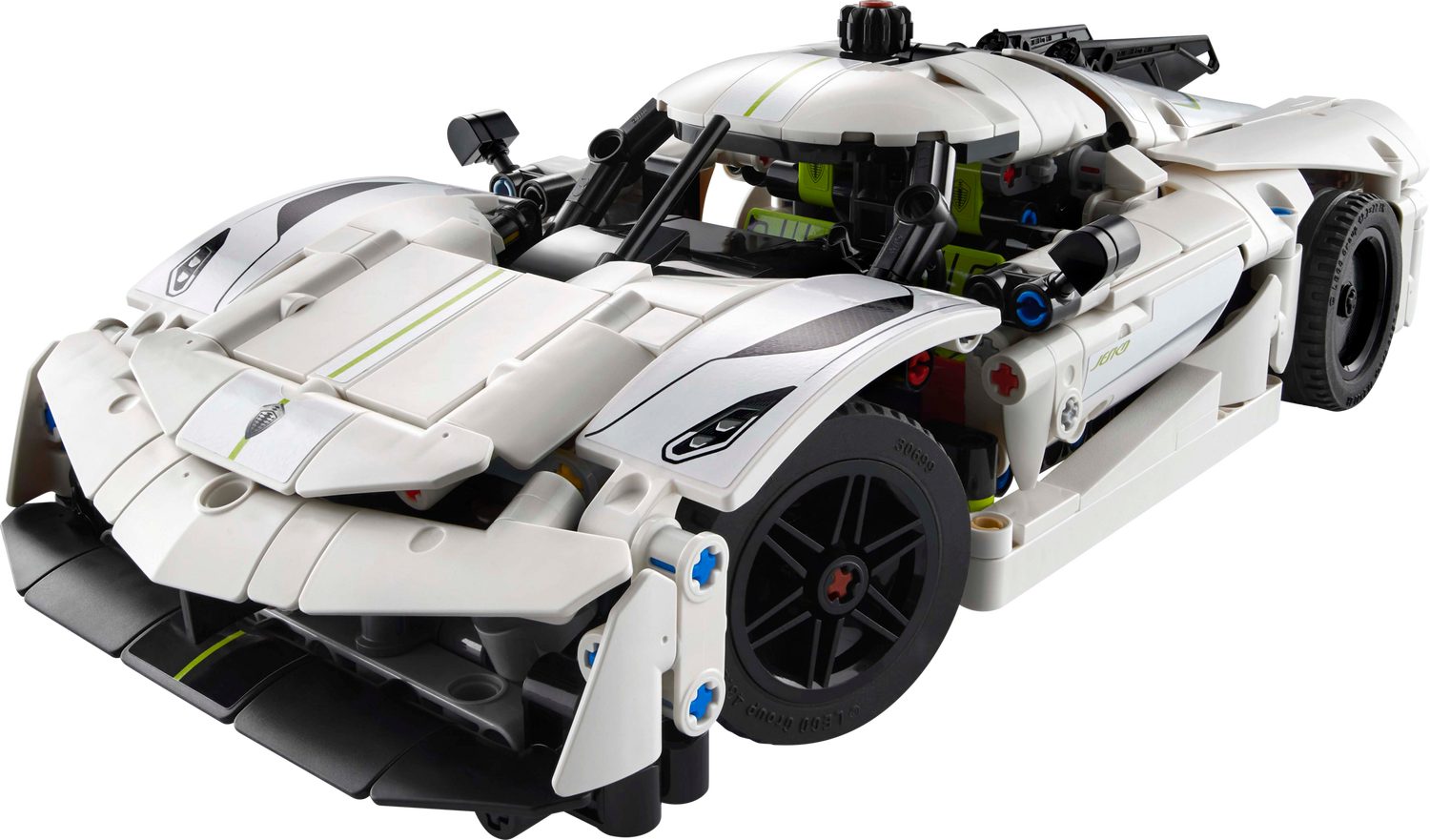 Technic 42184 Koenigsegg Jesko Absolut Supersportwagen in Weiß Spielbausteine