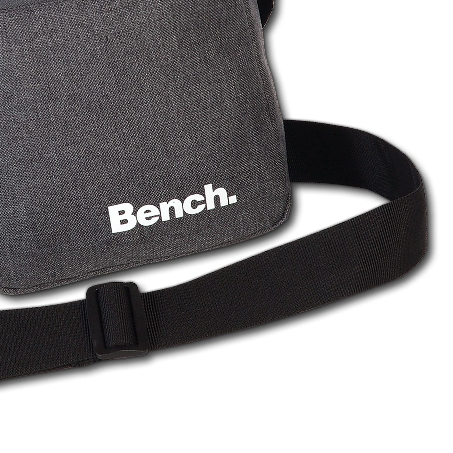 Bench. Schultertasche Bench stylische Cross Body Polyester (Umhängetasche), Unisex Polyester Umhängetasche, grau ca. 17cm