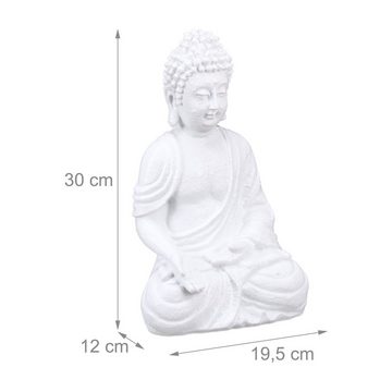 relaxdays Buddhafigur Buddha Figur 30 cm