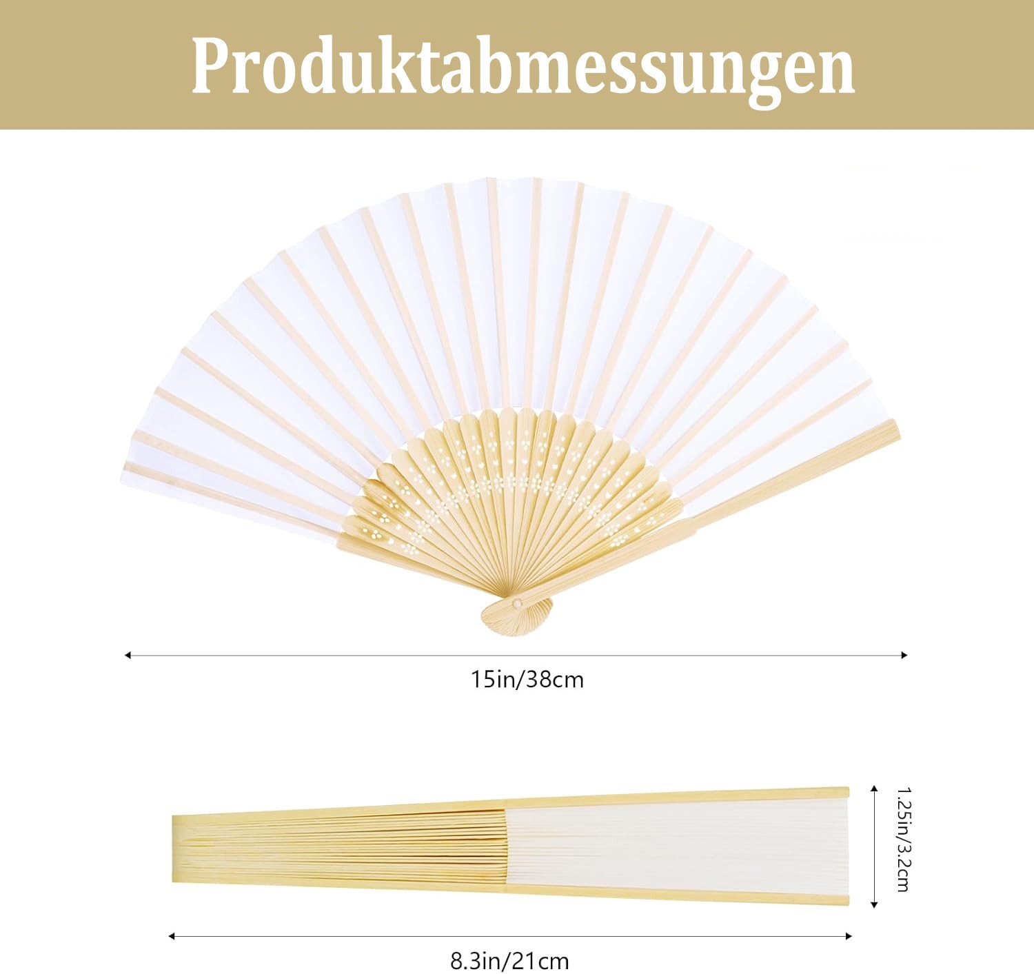 nsihing Handfächer Quasten-Handfächer, Vintage-Faltfächer, geeignet für Geburtstage, Partys, Hochzeiten und Fotoshootings
