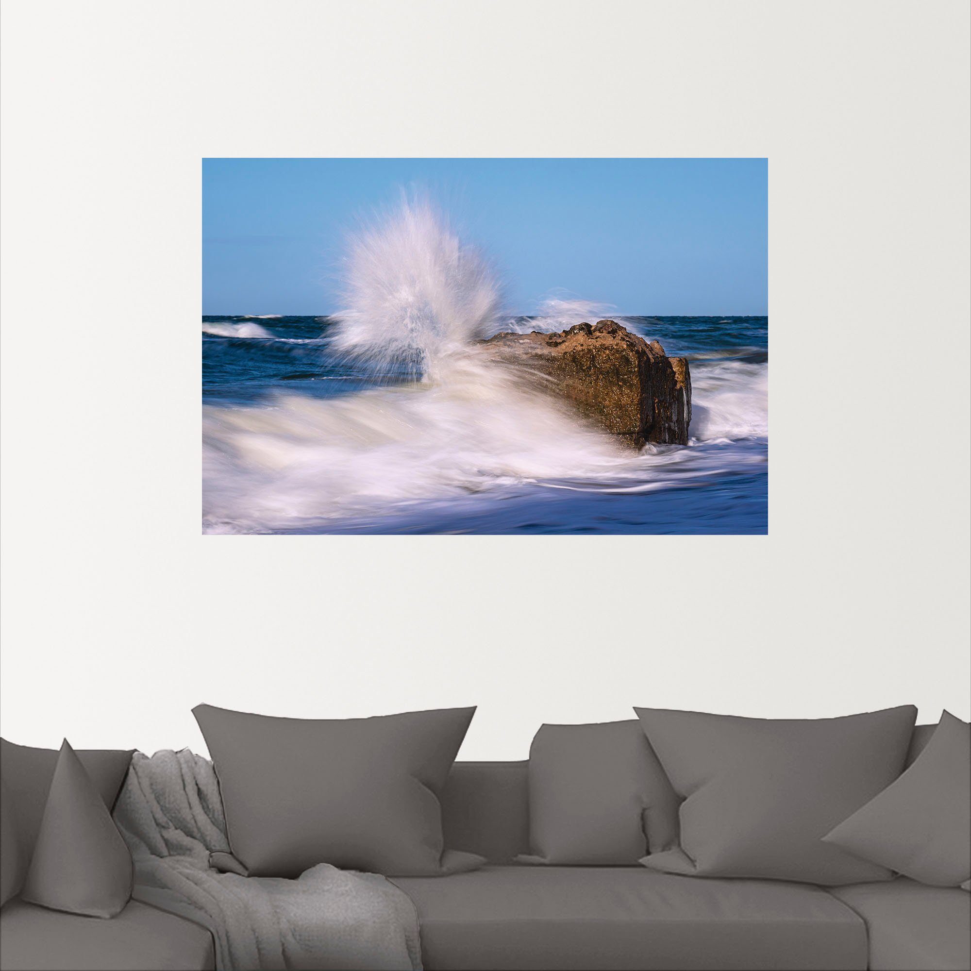 Artland Wandbild »Bunkerreste an der Küste der Ostsee«, Meer Bilder (1 Stück), in vielen Größen & Produktarten - Alubild / Outdoorbild für den Außenbereich, Leinwandbild, Poster, Wandaufkleber / Wandtattoo auch für Badezimmer geeignet-kaufen