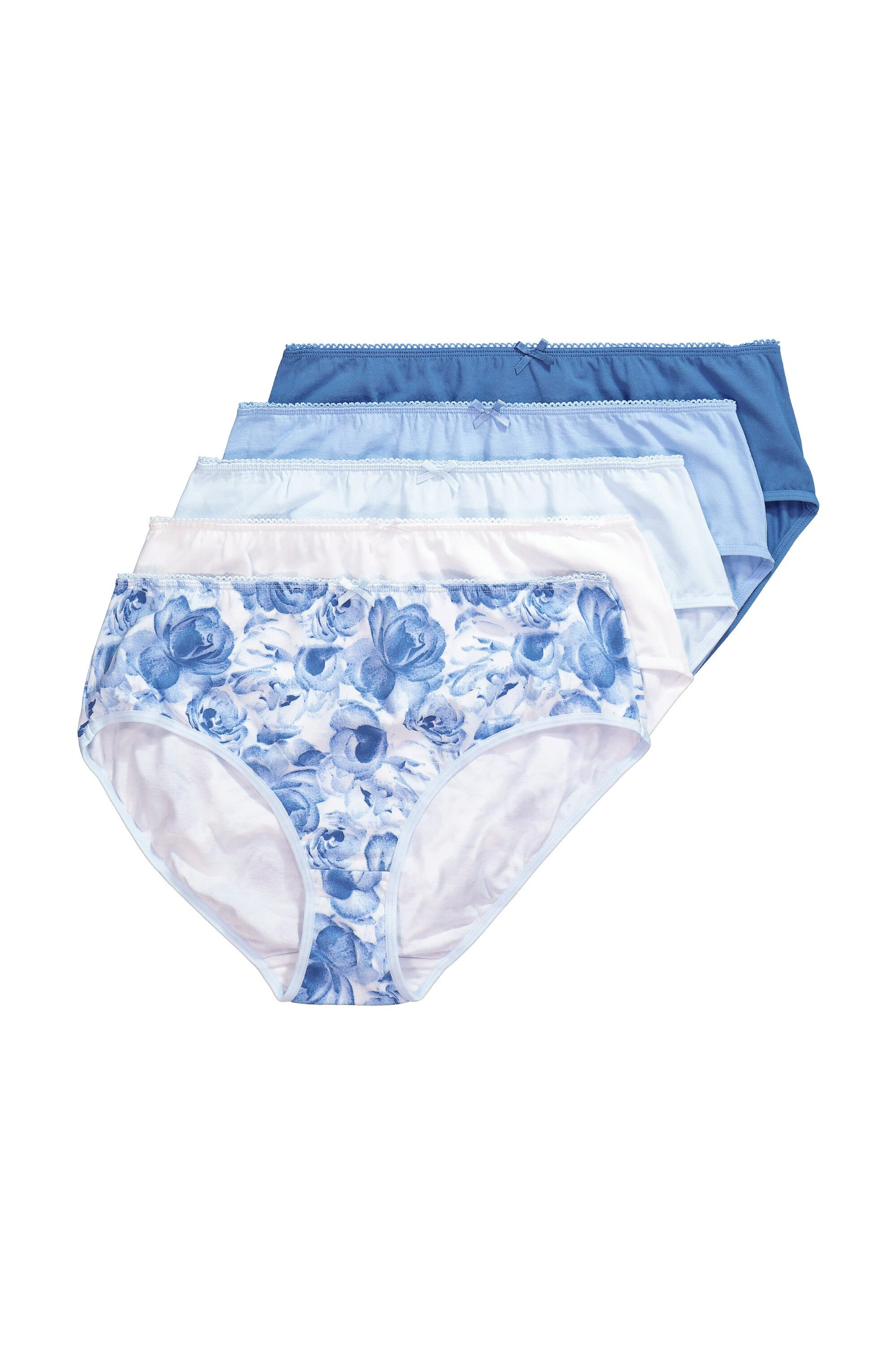 Midislip Midislips 5er-Pack Rosen/einfarbig