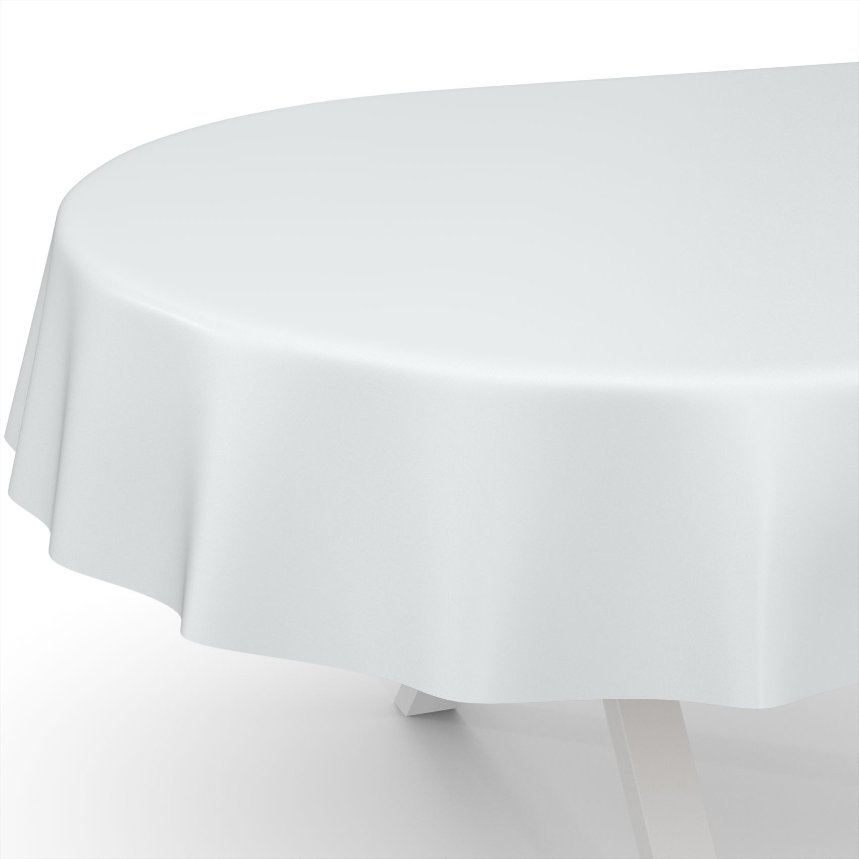 ANRO Tischdecke abwaschbar Wachstuch-Tischdecke Gartentischdecke (Einzelstück 1-tlg), wasserabweisend Einfarbig Weiß Breite 140cm