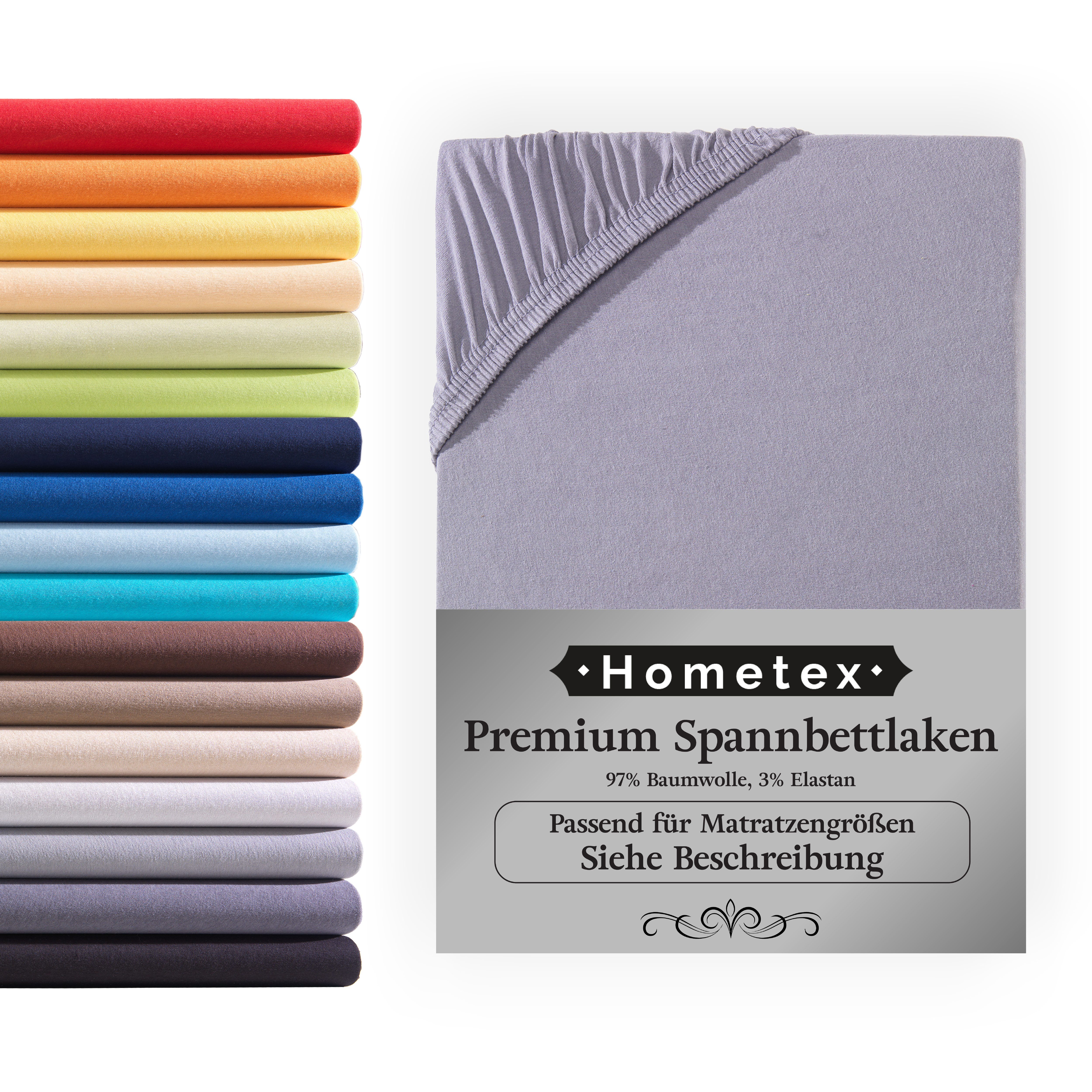 Hometex Premium Textiles Spannbettlaken Premium Boxspringbett Spannbetttuch günstig online kaufen