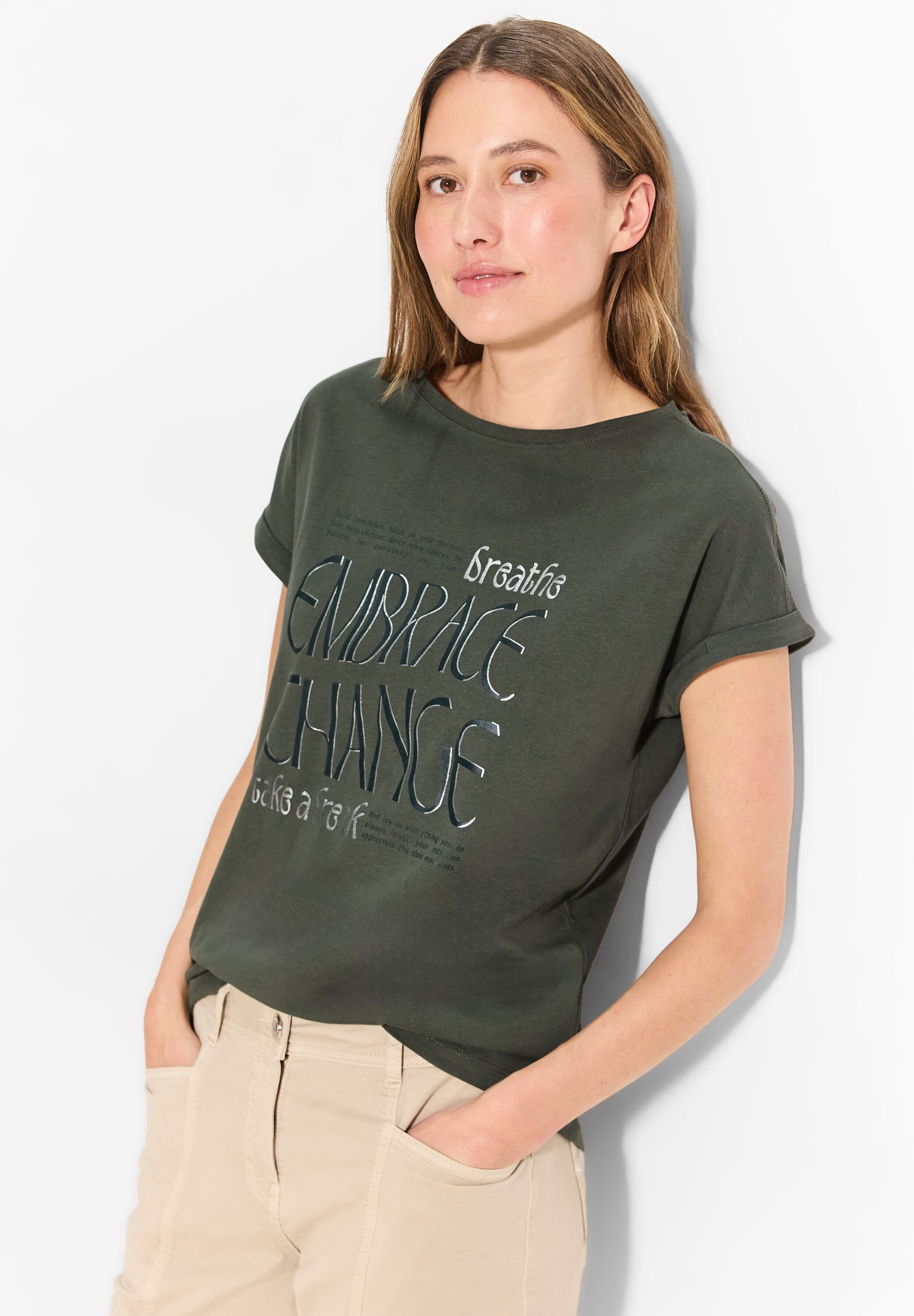 CECIL T-Shirt mit Wording