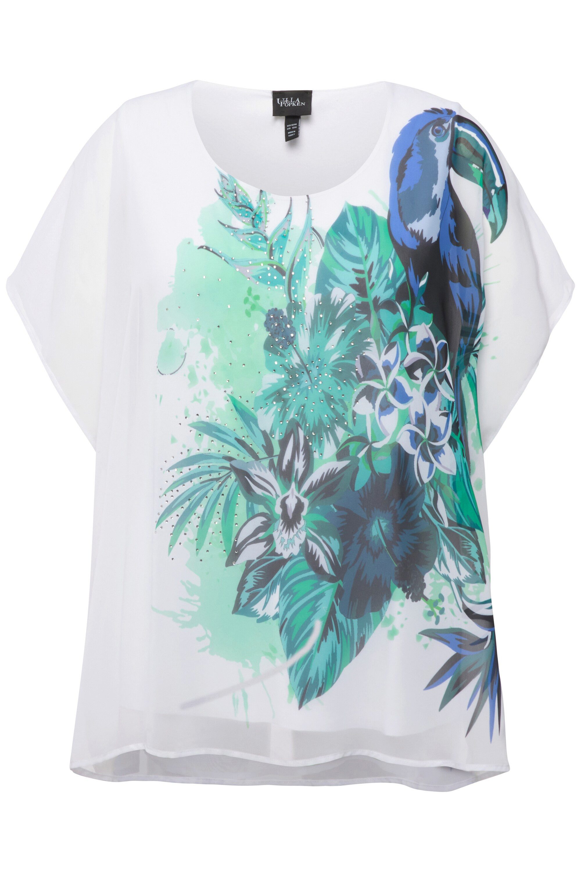 Ulla Popken Longbluse Tunika doppellagig Tukan günstig online kaufen