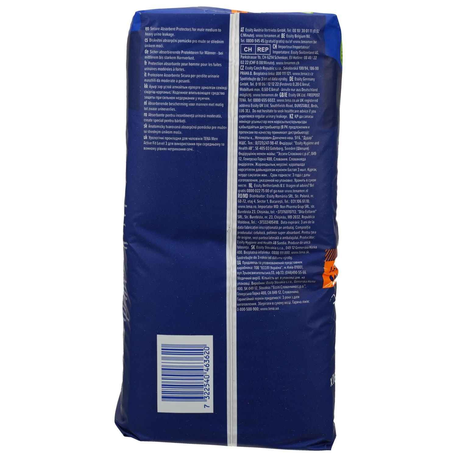 TENA Inkontinenz-Einlage TENA MEN Active Fit Level 3 Inkontinenz Einlagen 16St PZN 17981769