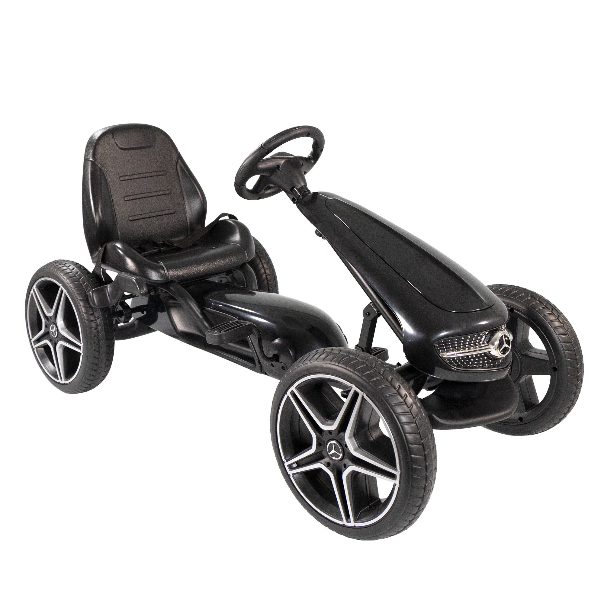 Lemodo Go-Kart Tretfahrzeug Mercedes mit Soundlenkrad ab 3 Jahre, Lizenzprodukt von Mercedes