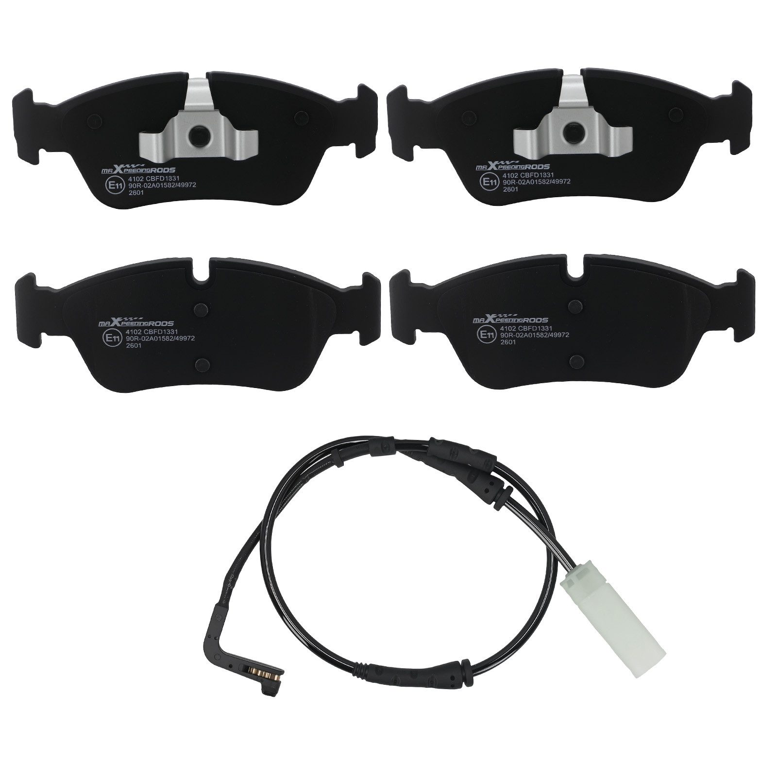 maXpeedingrods Bremsbelag, 4x Bremsbeläge Vorne For BMW 1er E87 3er E90 316 318 320 120i 120d