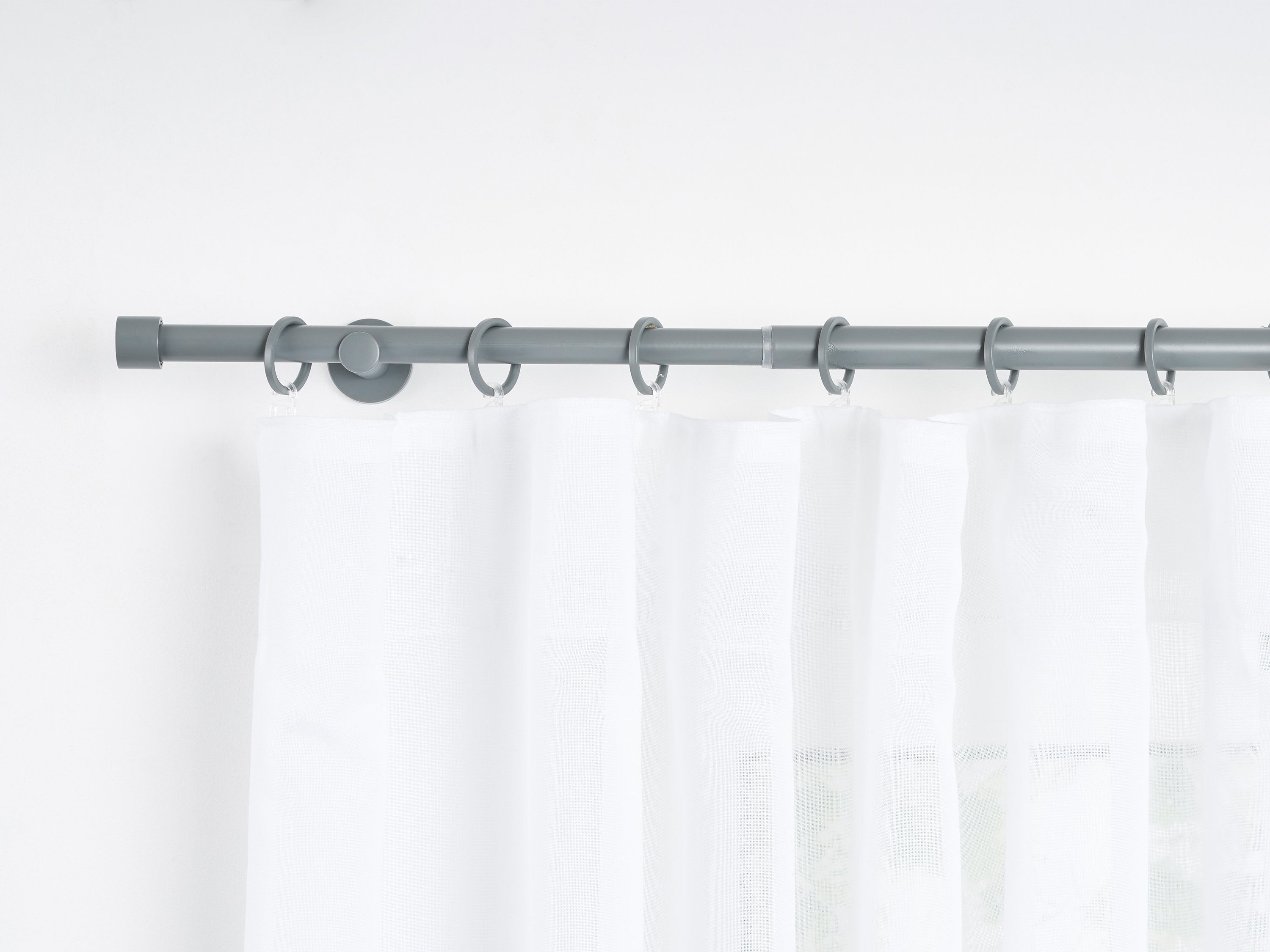 ondeco Gardinenstange Teleskopgarnitur Trendy, Ø 19 mm, 1-läufig, ausziehbar, Bohren, verschraubt