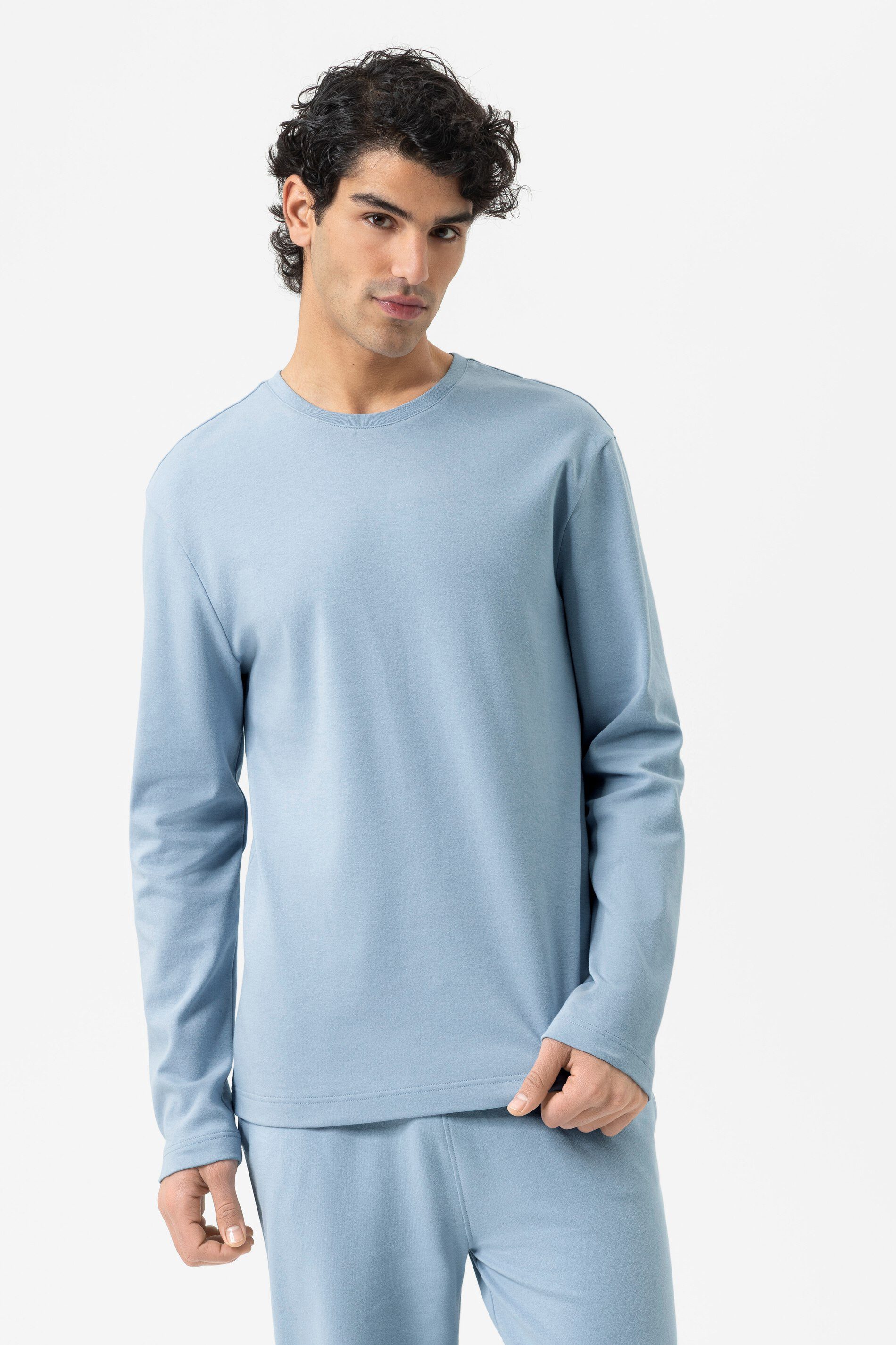 Mey Langarmshirt Serie Homey Uni (1-tlg) Basic Longsleeve, zeitloses Design, Baumwolle, Rundhals
