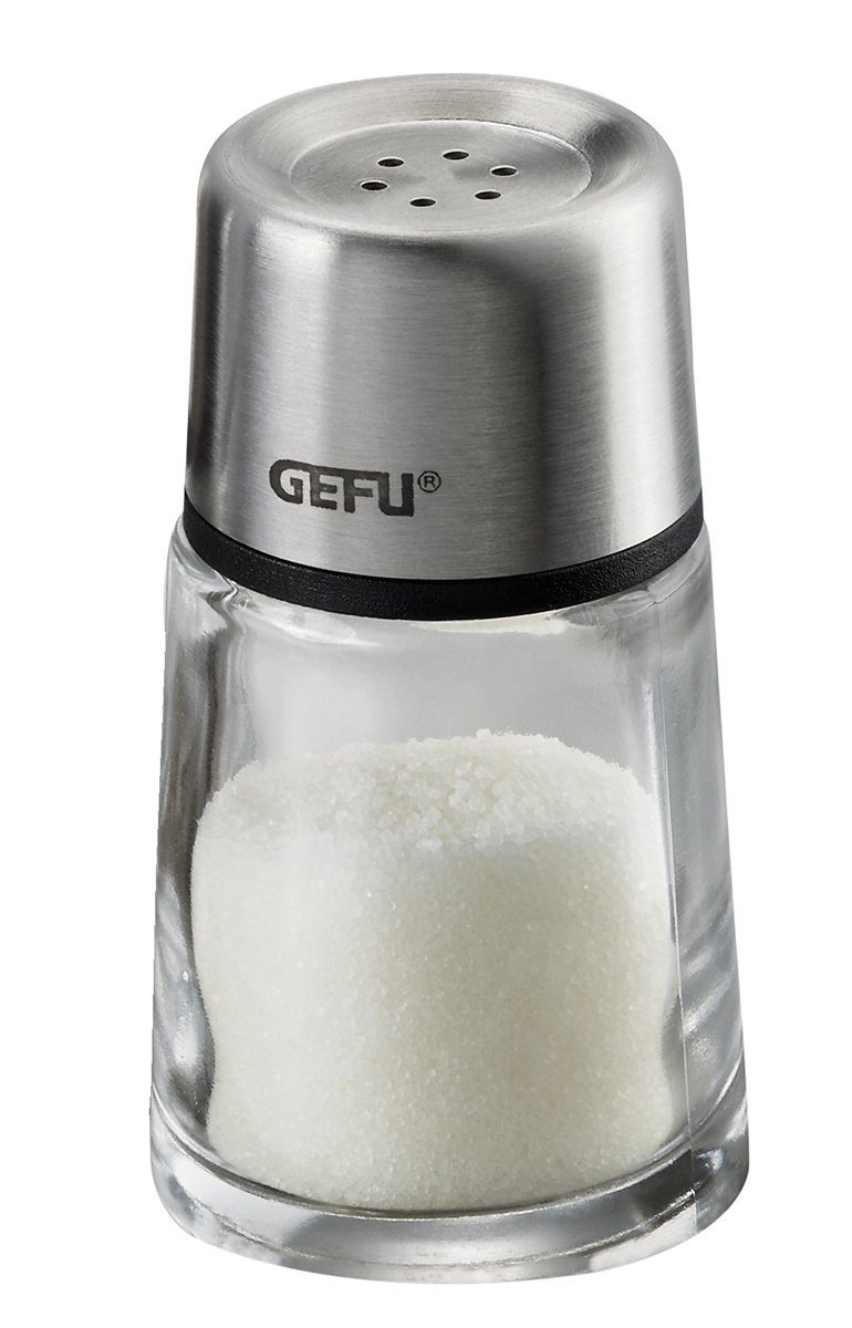 GEFU Salz-/Pfeffermühle Salz oder Pfefferstreuer BRUNCH 1 Stk Edelstahl Gl