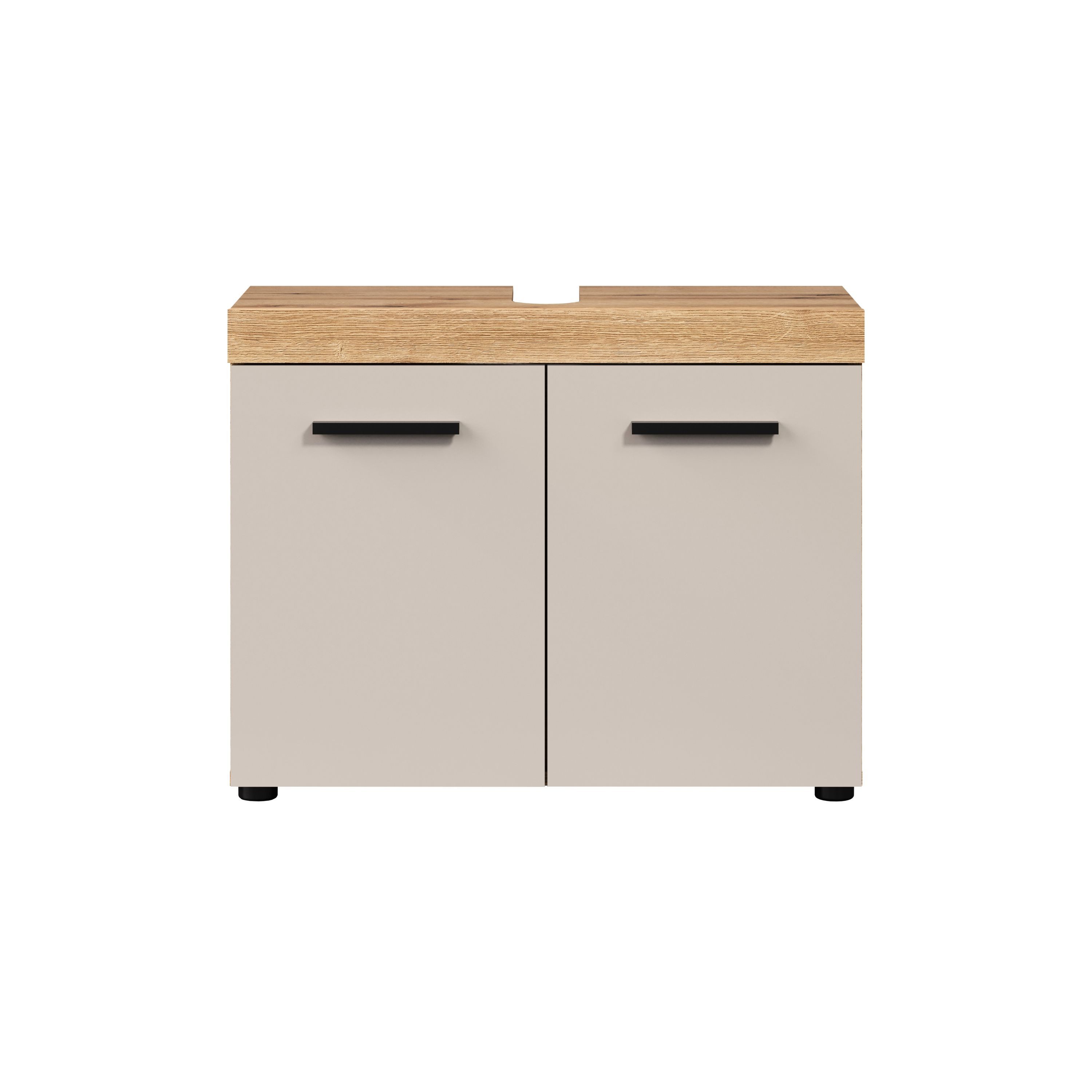 trendteam Waschbeckenunterschrank In Evoke Oak Melamin & Kaschmir B/H/T: 72 / 56 / 34 cm