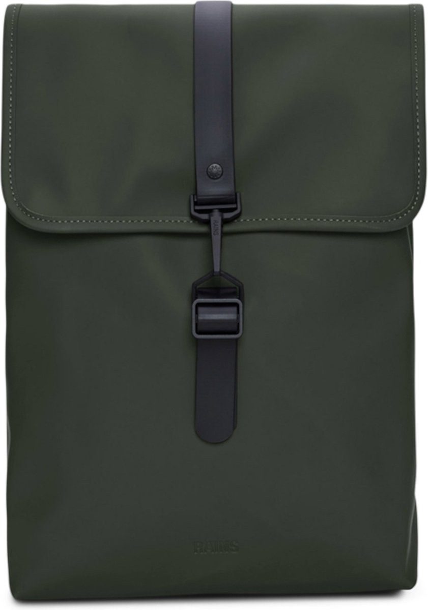 Rains Rucksack W3 Unisex Rucksack - Grün, mit Laptopfach