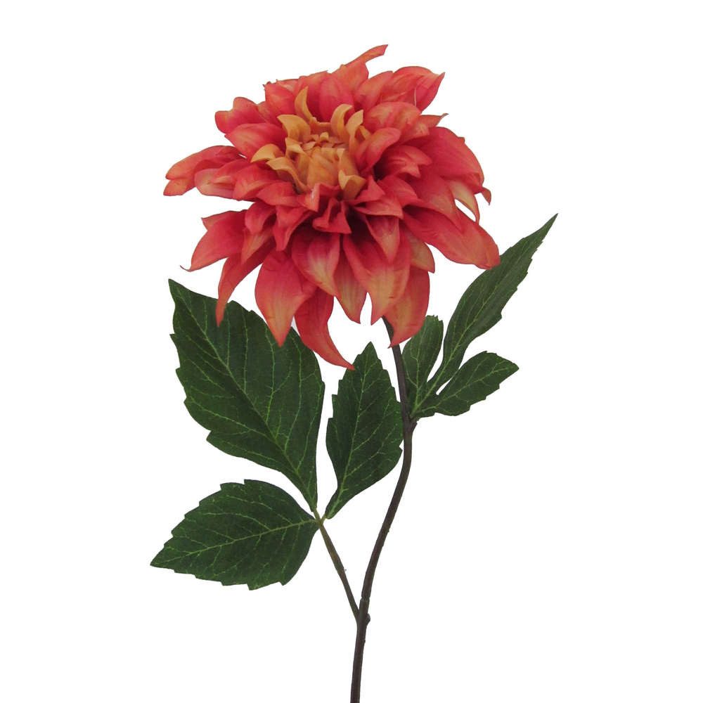 Kunstblume Kunstblume DAHLIE, 63cm. Dahlientrieb mit einer Blüte., Gasper, Höhe 63.00 cm