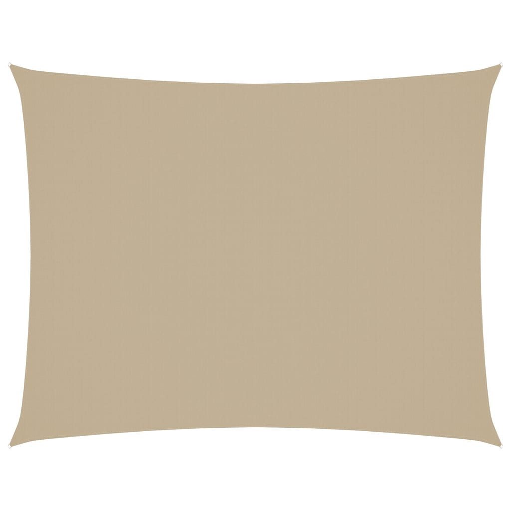 vidaXL Sonnensegel Sonnensegel Oxford-Gewebe Rechteckig 3x6 m Beige, (1-tlg)