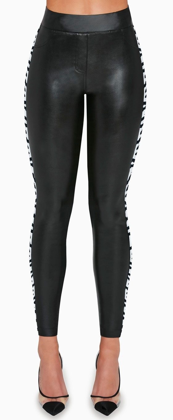 Bas Bleu Shapingleggings modernen Stil mit Wetlook