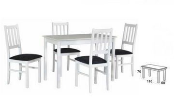 MOEBLO Esstisch MEX 2 (Stilvoller Multifunktionaler Tisch mit Schlankem Design und Robuster Bauweise, Perfekt für Küche, Esszimmer und Arbeitsbereiche), - (BxHxT): 110x76x60 cm