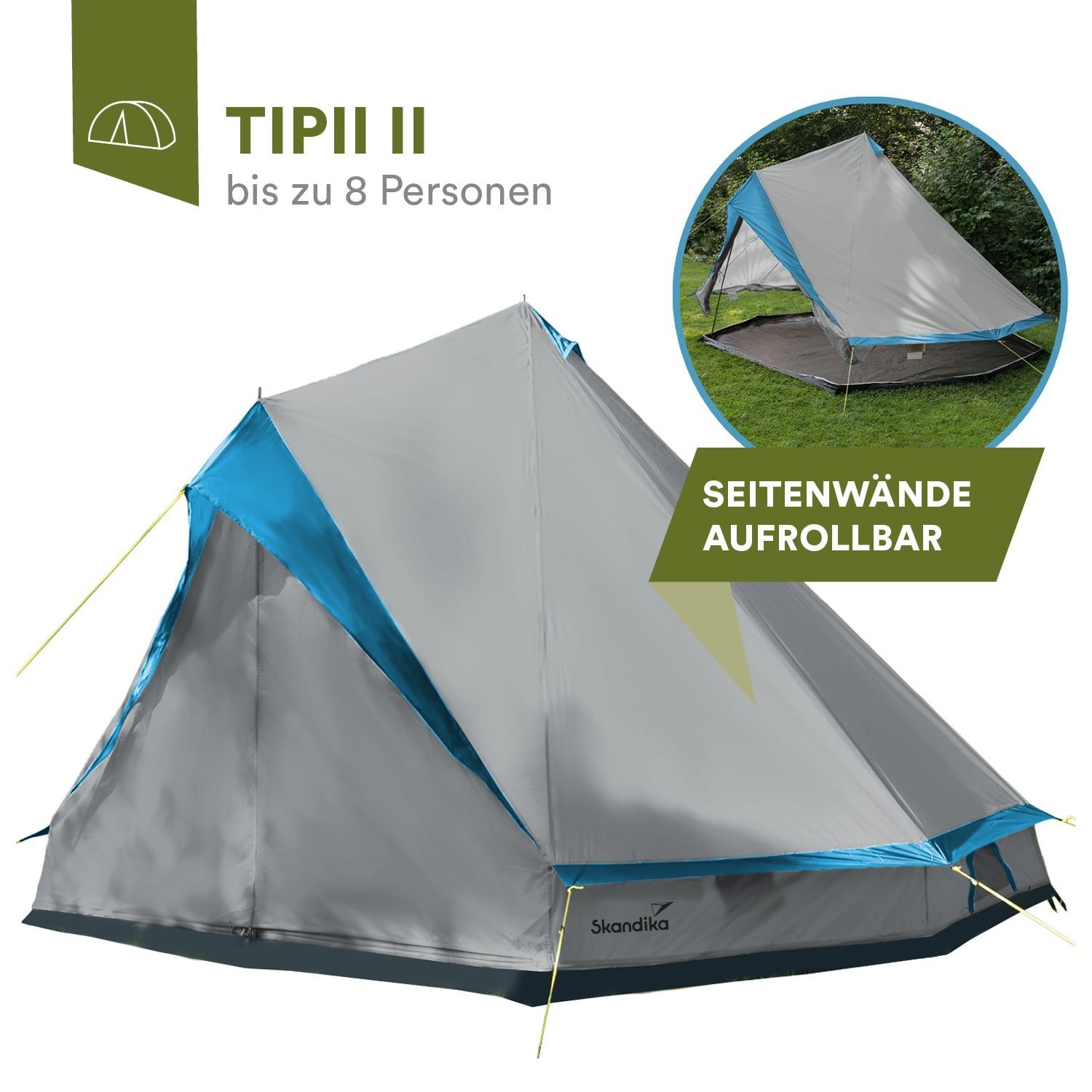 Skandika Tipi-Zelt Comanche 400, Campingzelt mit günstig online kaufen