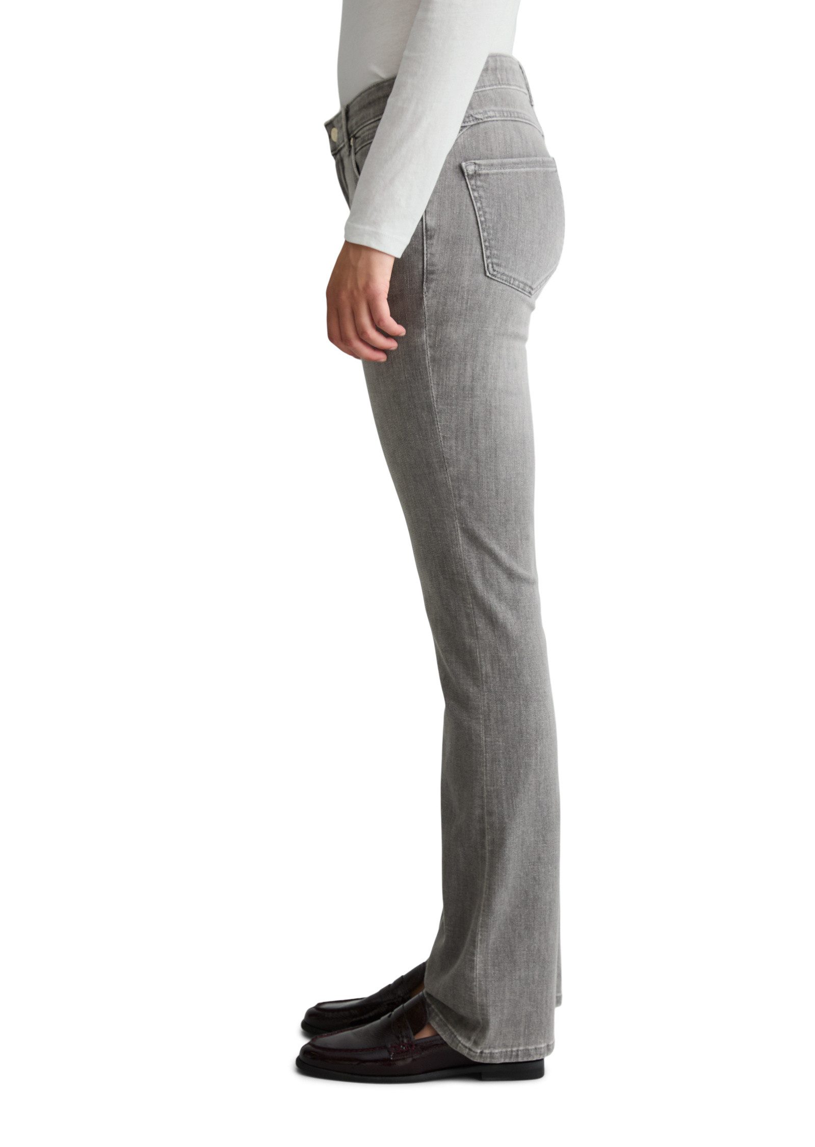 Marc O'Polo DENIM Schlagjeans aus Organic Cotton-Mix