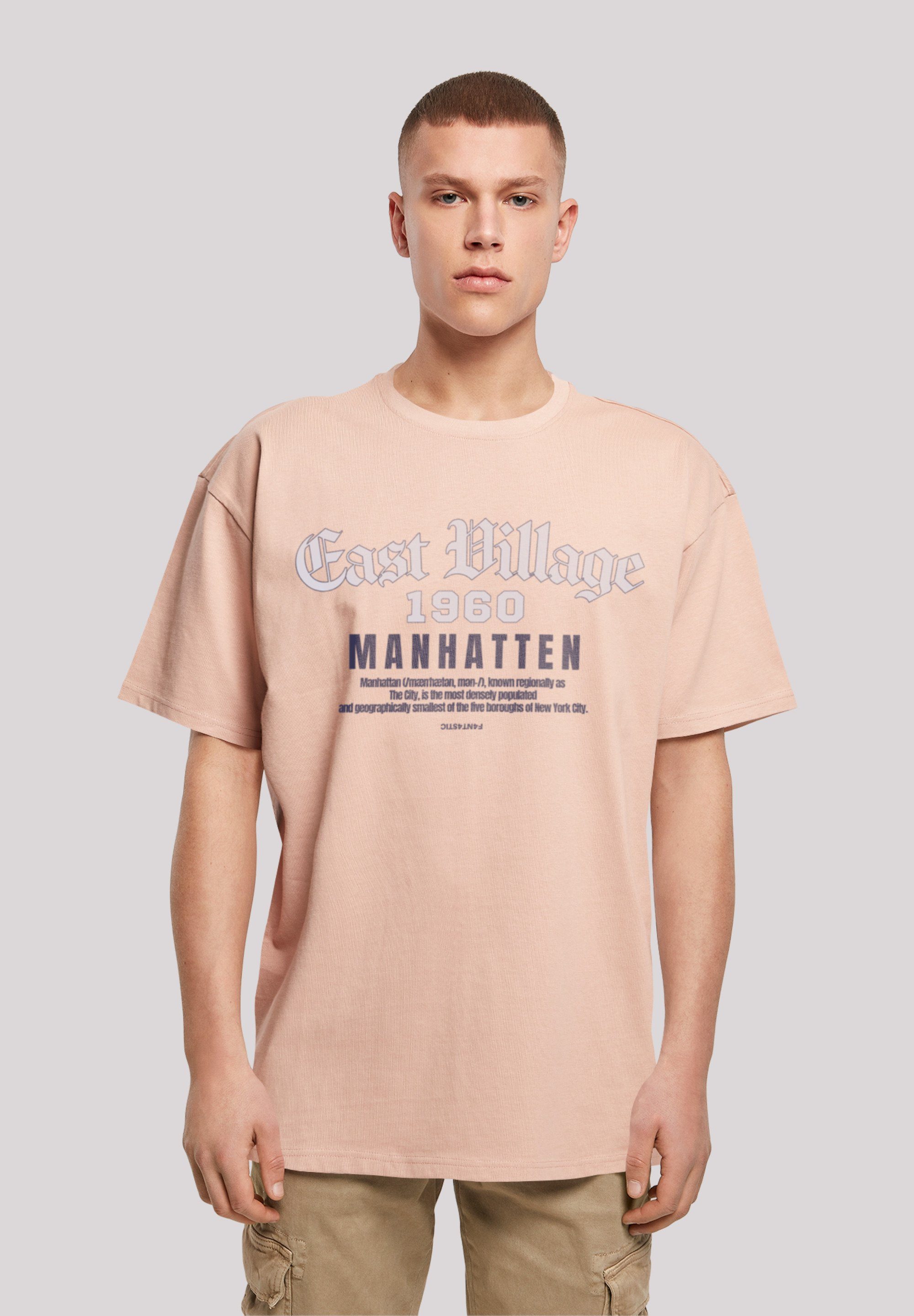 F4NT4STIC T-Shirt East Village Manhatten OVERSIZE TEE Print amber | T-Shirts