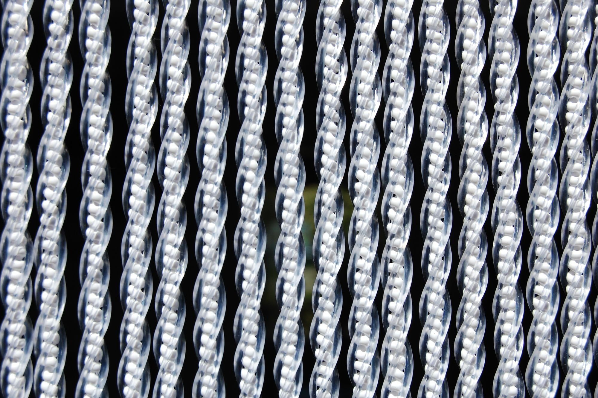 La Tenda Insektenschutz-Vorhang La Tenda CORTONA 2 Streifenvorhang weiß, 90 x 210 cm, PVC - Länge und Breite individuell kürzbar