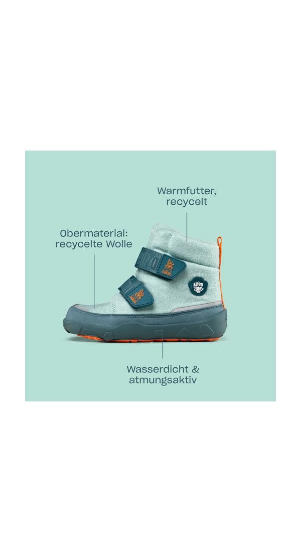 Affenzahn Wolle Comfy Winterstiefel wasserdicht und warm gefüttert