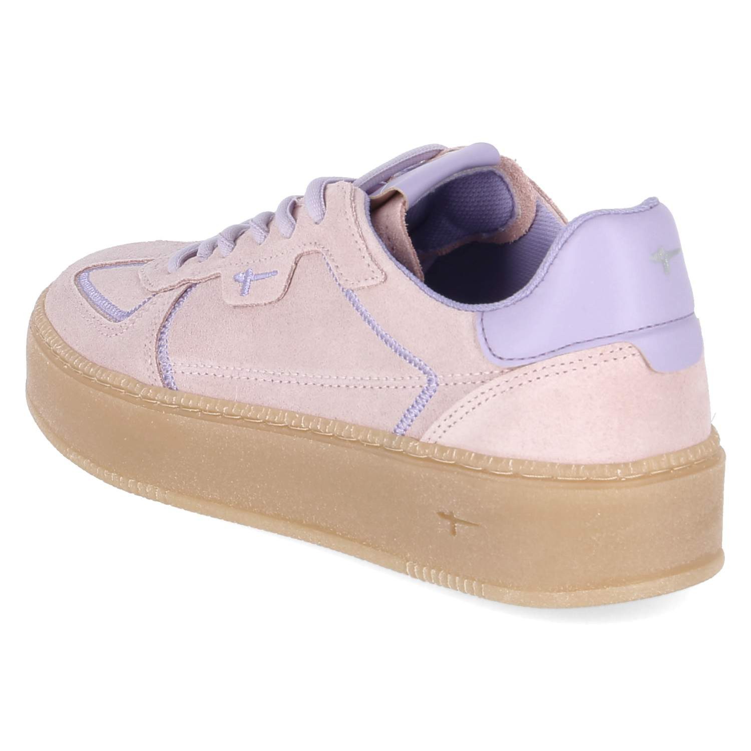 Tamaris Tamaris 1-23792-46-521 Damen Leder und Synthetik pink Schnürschuh