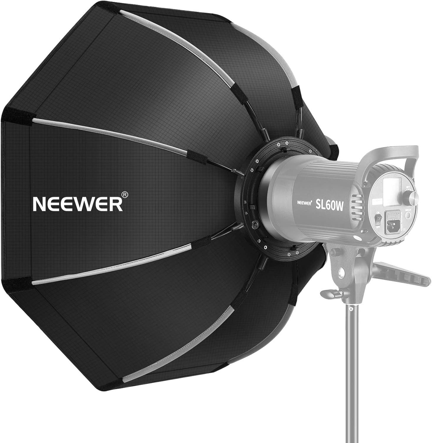 Neewer Softbox 65cm/90cm Achteckige Softbox mit Schnellverschluss, mit Bowens Mount, Kompatibel mit Neewer und anderen Bowens Mount Leuchten