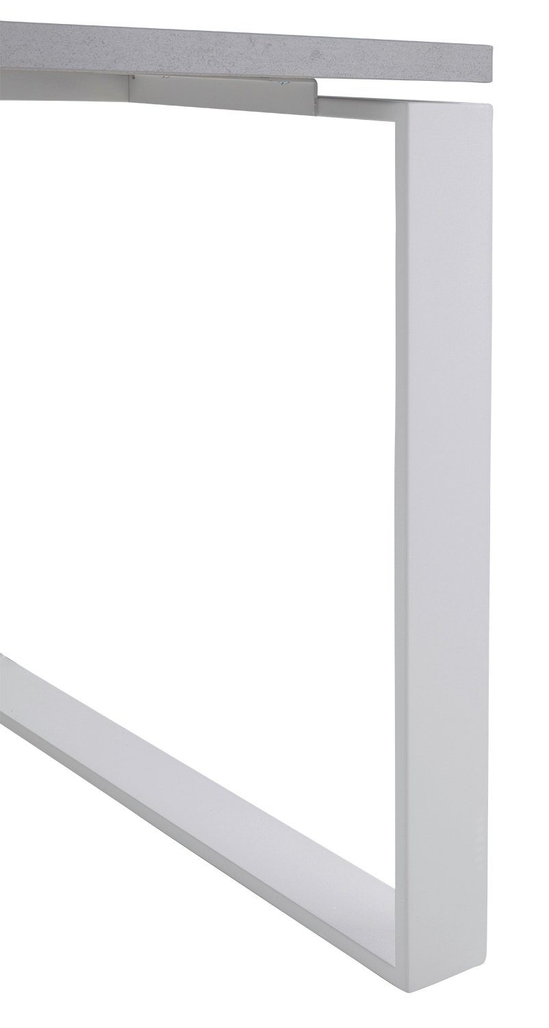 Composad Schreibtisch DISEGNO, Betondekor, Weiß, x 170 cm 80
