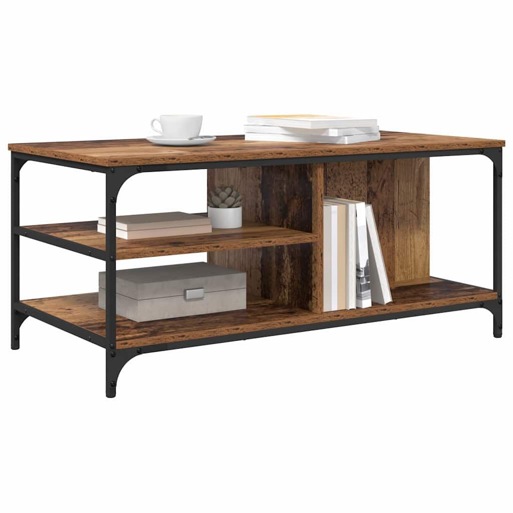 vidaXL Couchtisch Couchtisch Altholz 100 x 50 x 45 cm Holzwerkstoff (1-St)