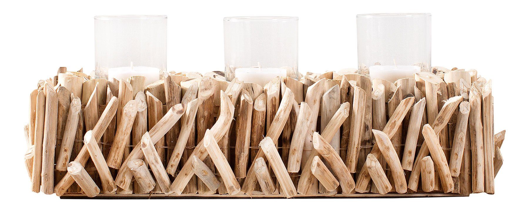 Levandeo® Kerzenständer, Windlicht L50cm Tischdeko Kerzenständer Kerzenhalt günstig online kaufen