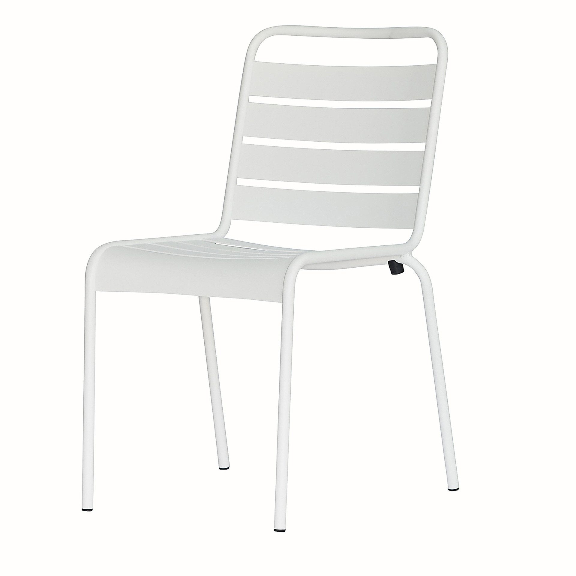 Fiam Stuhl Mya Metal aus Aluminium, Weiß