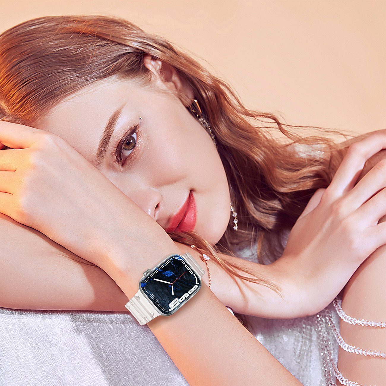 cofi1453 Smartwatch-Armband Ersatz Armband für Watch Ultra, SE, 8, 7, 6, 5, 4, 3, 2, 1 Pink | Uhrenarmbänder