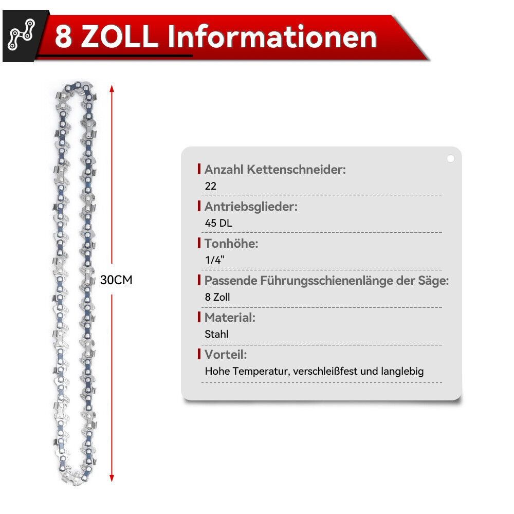 ONEVAN Ersatzkette 2 Stück Sägeketten 1/4" günstig online kaufen