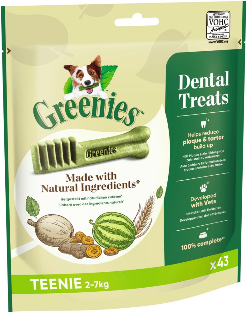 Greenies GREENIES™ Dental Treats Teenie für Hunde von 2-7kg 340g, Snack für: Hunde