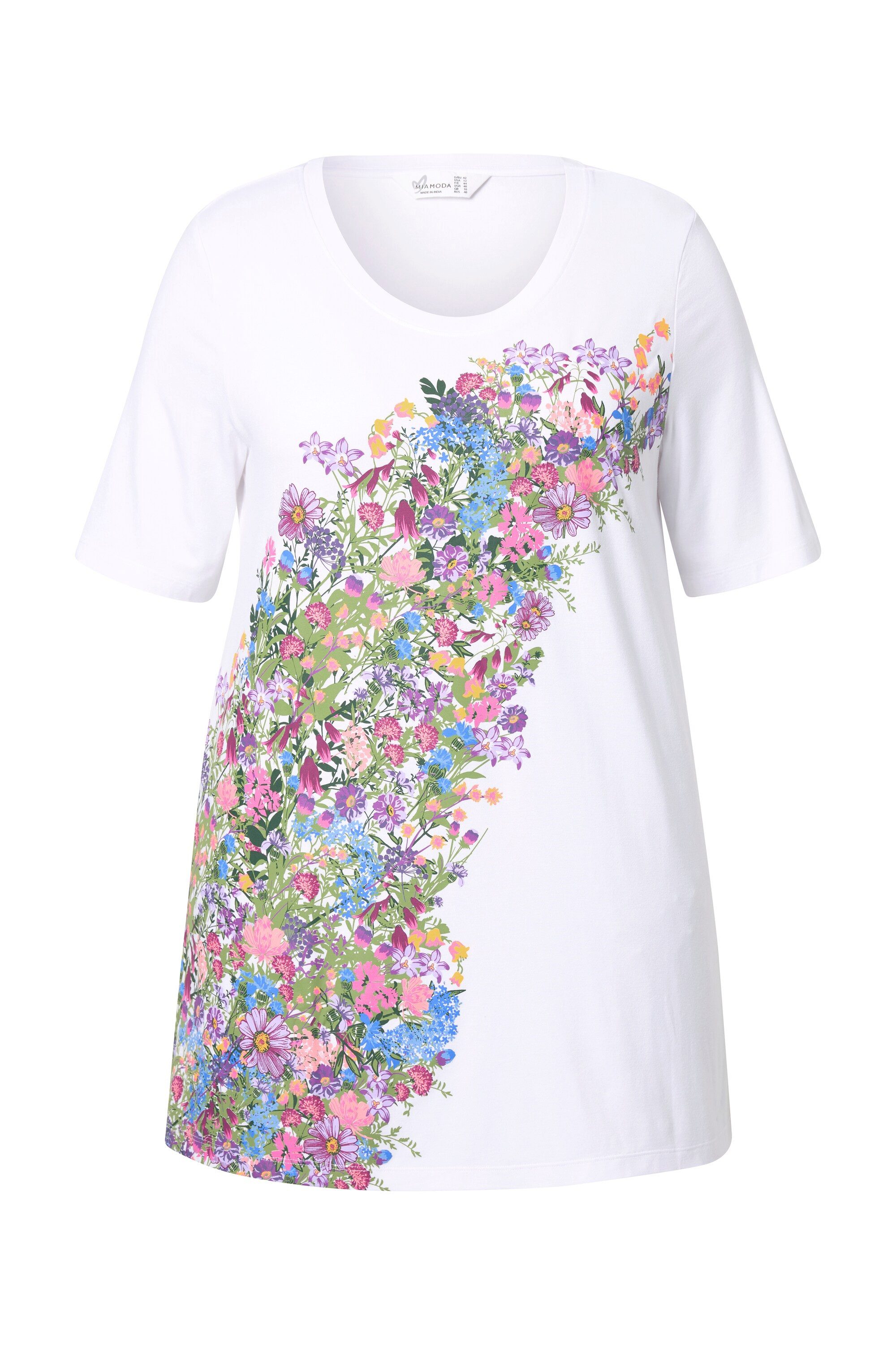 MIAMODA T-Shirt T-Shirt A-Linie Blumen-Motiv günstig online kaufen