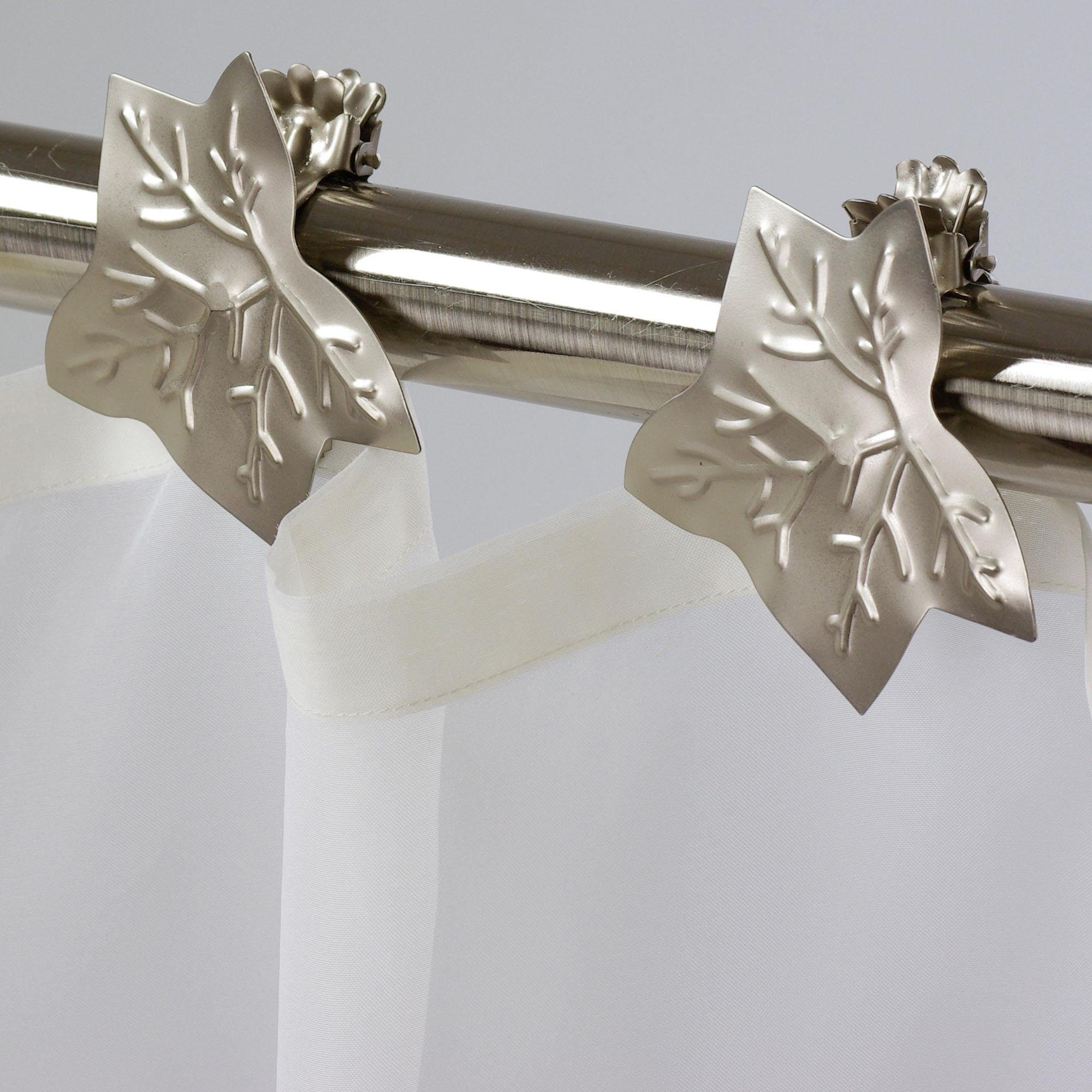Liedeco Dekoklammer Blatt, Gardinen, Vorhänge, (Packung, günstig online kaufen