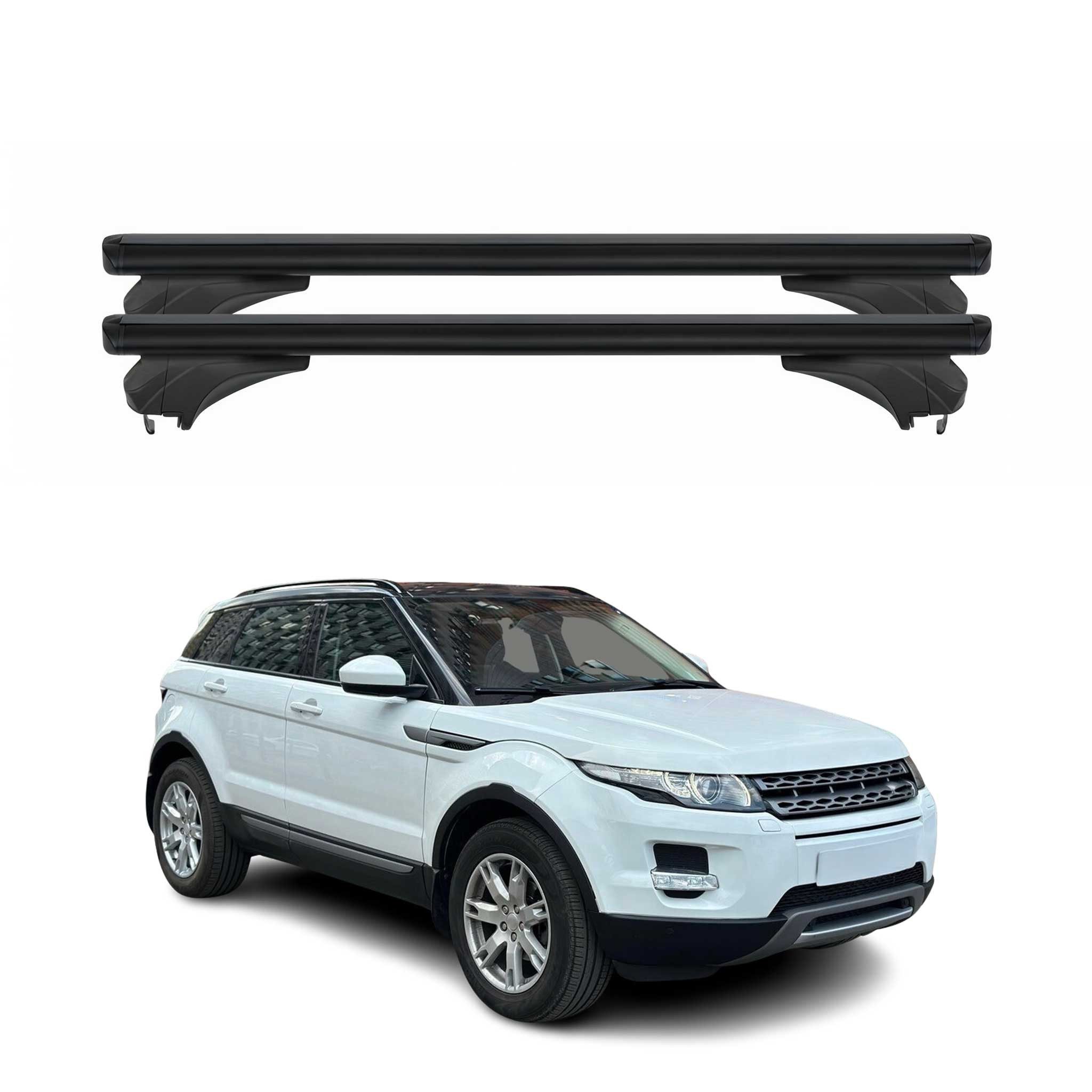 OMAC Dachträger Menabo Dachträger für Land Rover Range Rover Evoque 11-18 (2-St), Anti-Diebstahlschloss,Multifunktional,Rostbeständig,Abnehmbar
