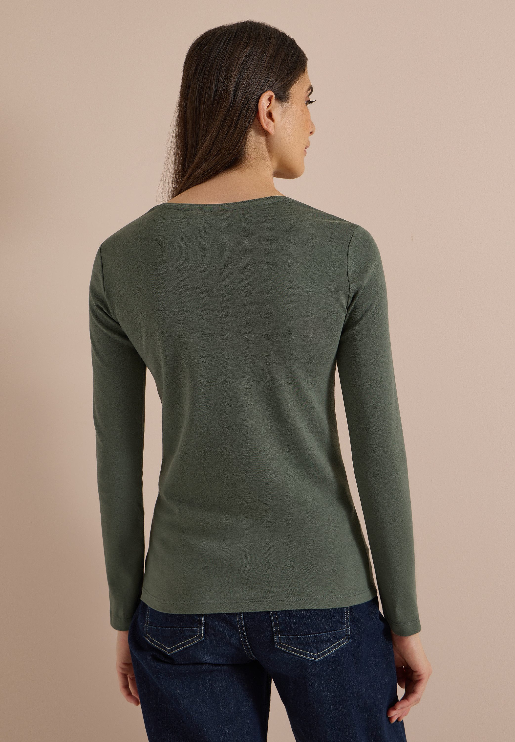 CECIL Langarmshirt aus reiner Baumwolle – Bild 2 von 5