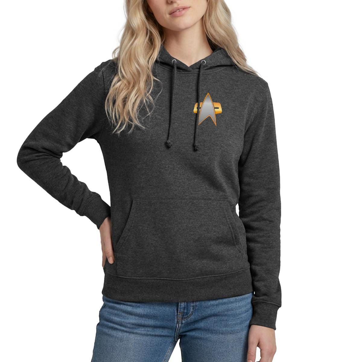 Hoodie Star Trek Voyager Crew Logo Damen Hoodie