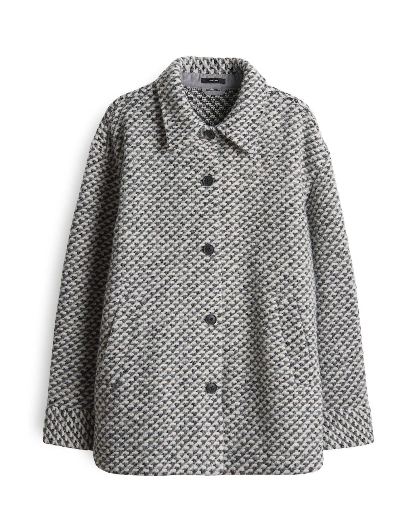 OPUS Jackenblazer HELLOLA in Bouclé Optik überschnittene Schulter mit Langa günstig online kaufen