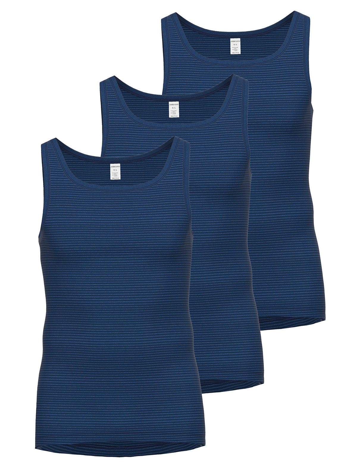 Achselhemd 3er Pack Unterhemd Day Classic / Jeans Feinripp