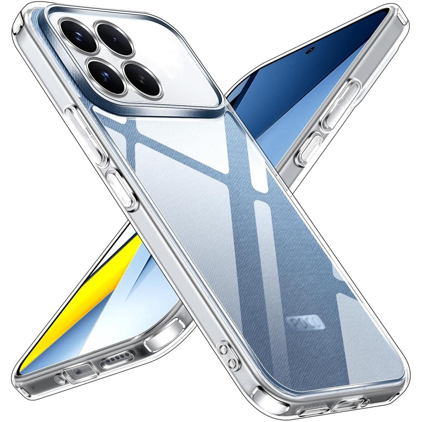 CoolGadget Handyhülle Transparent Ultra Slim Case für Xiaomi Poco F8 Pro 6,59 Zoll, Silikon Hülle Dünne Schutzhülle für Poco F8 Pro Hülle