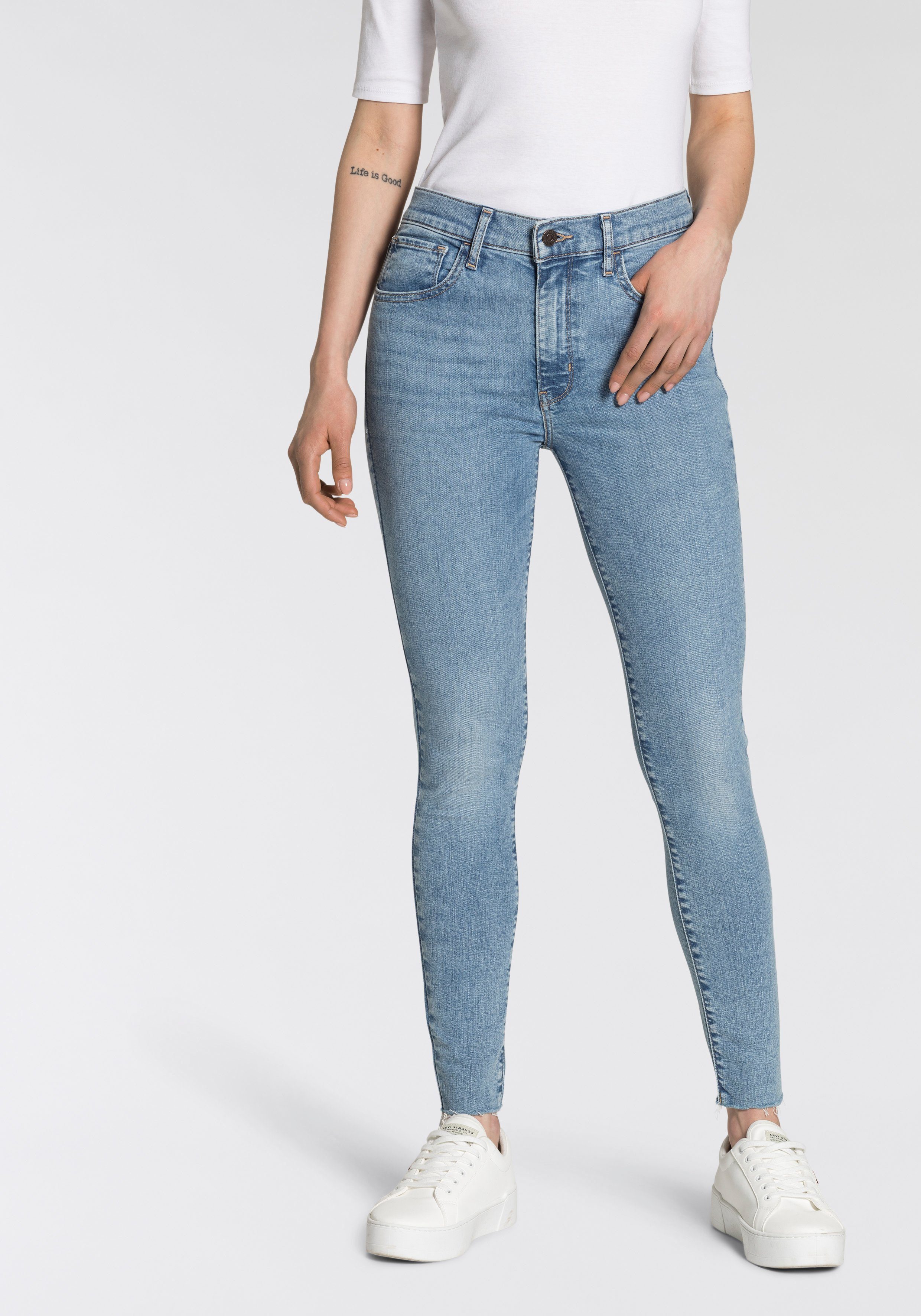 Levi's® Skinny-fit-Jeans 720 High Rise High Waist mit offenem Saum