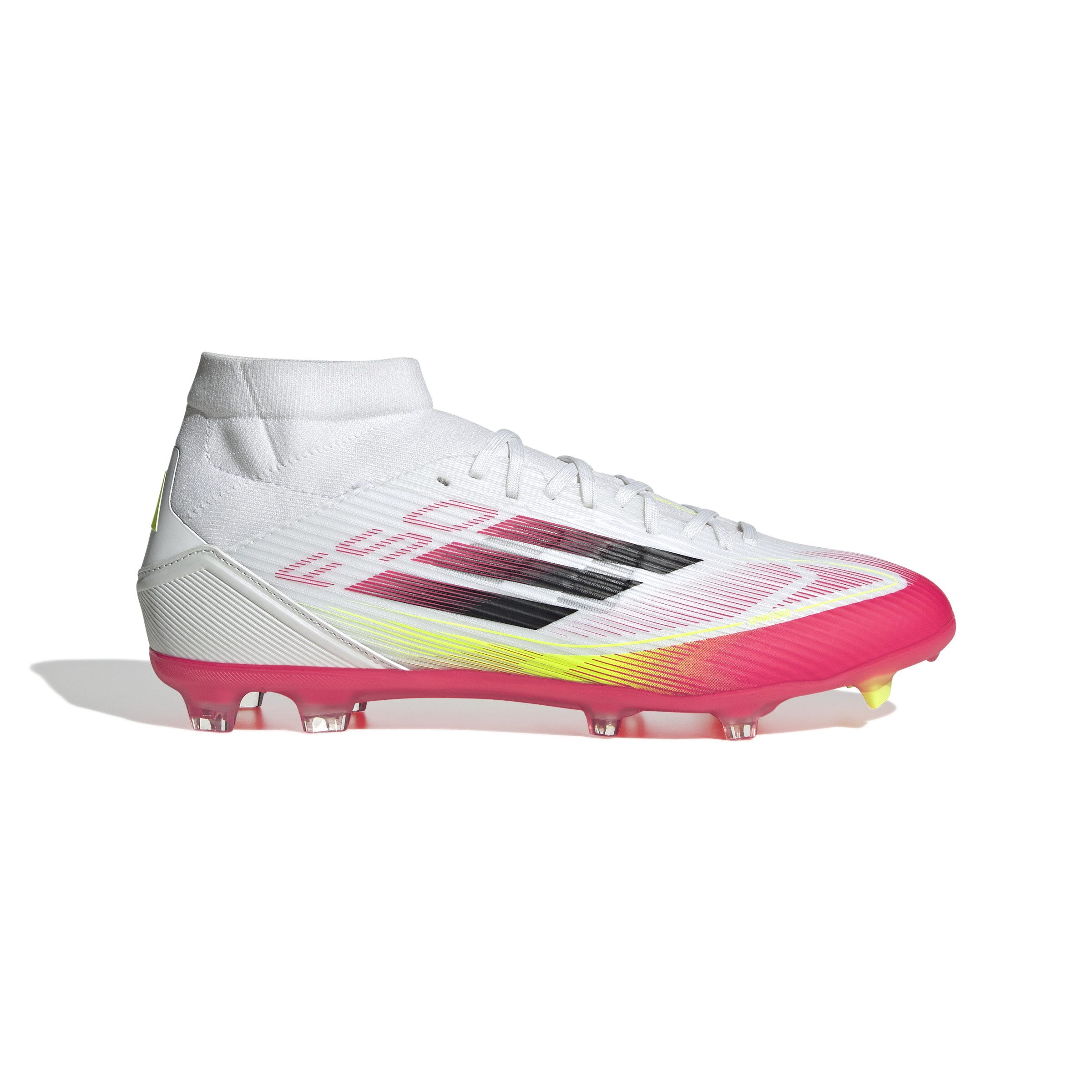 adidas Sportswear F50 LEAGUE FG/MG MID FTWWHT/CBLACK/SYELLO Fußballschuh