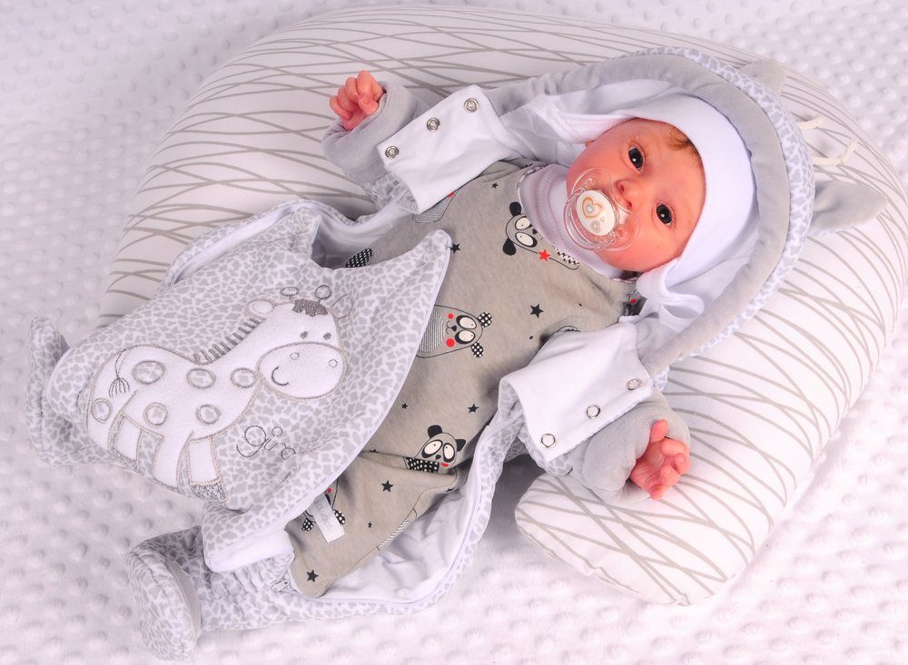 La Bortini Overall Baby Wagenanzug Nickioverall Overall Schneeanzug kuschelig weich, warm, 44 50 56 62 68 74 – Bild 5 von 5