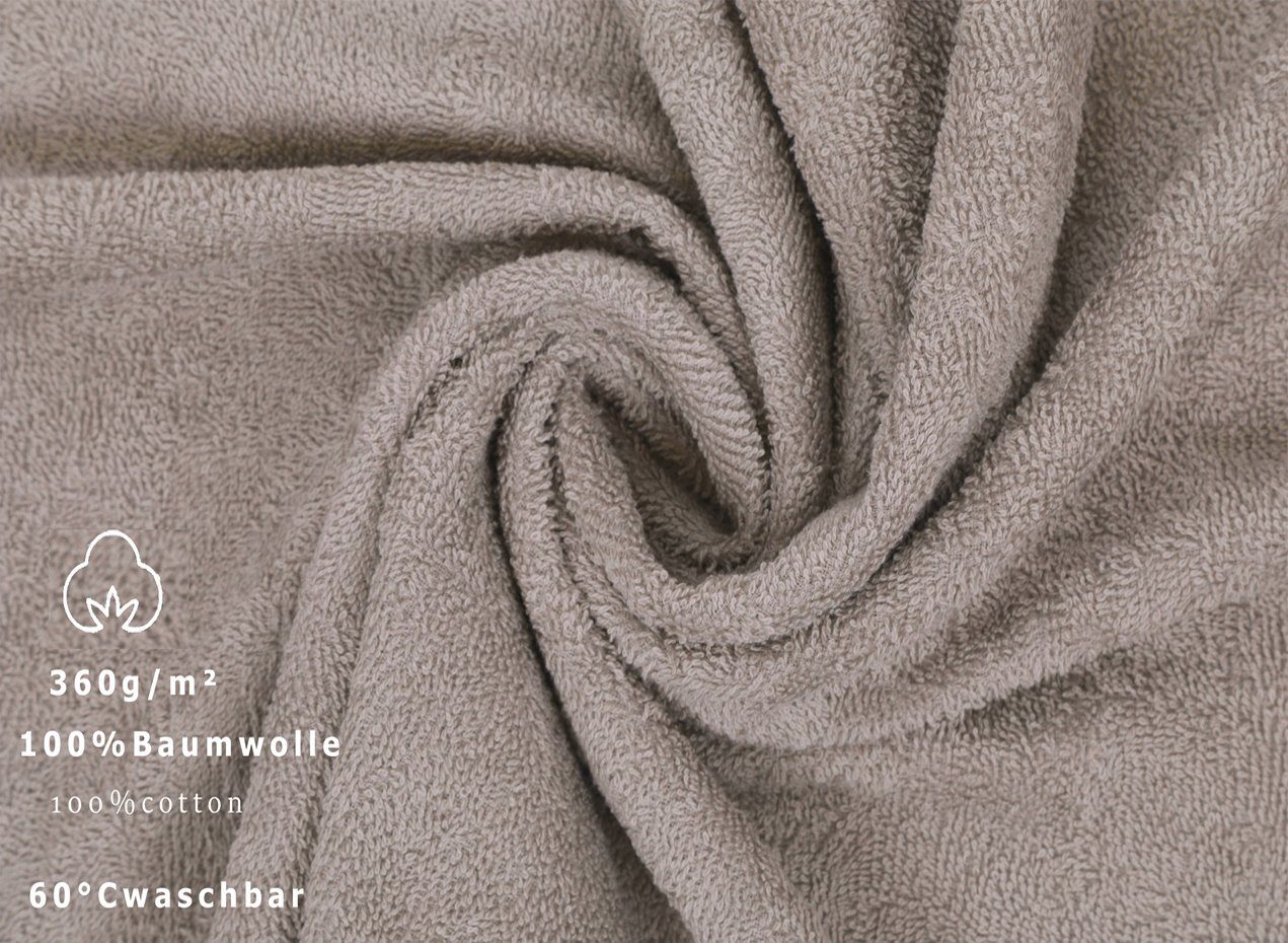 Palermo Handtuch stone verschiedenen 100% Betz tlg. Farben, 6 in Set Baumwolle
