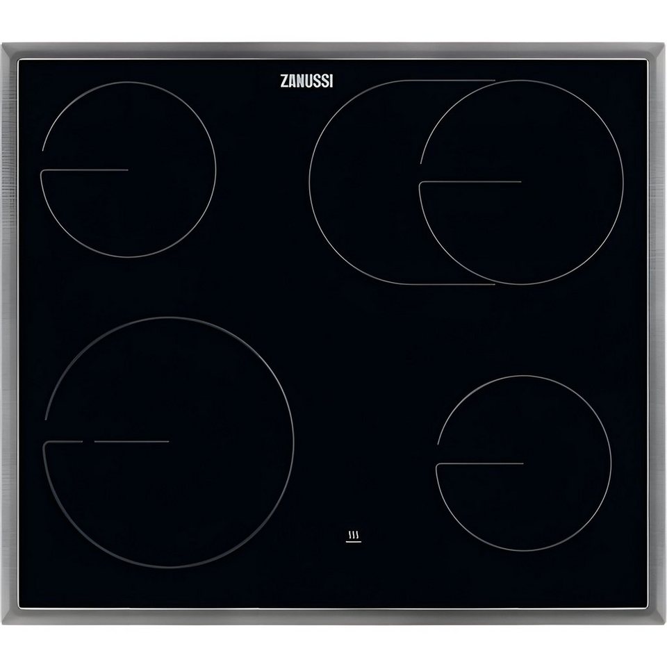 Zanussi Induktions-Kochfeld, Zanussi ZHDN670X Glaskeramik Elektro Kochfeld  Breite 57.6 cm Herdgebunden